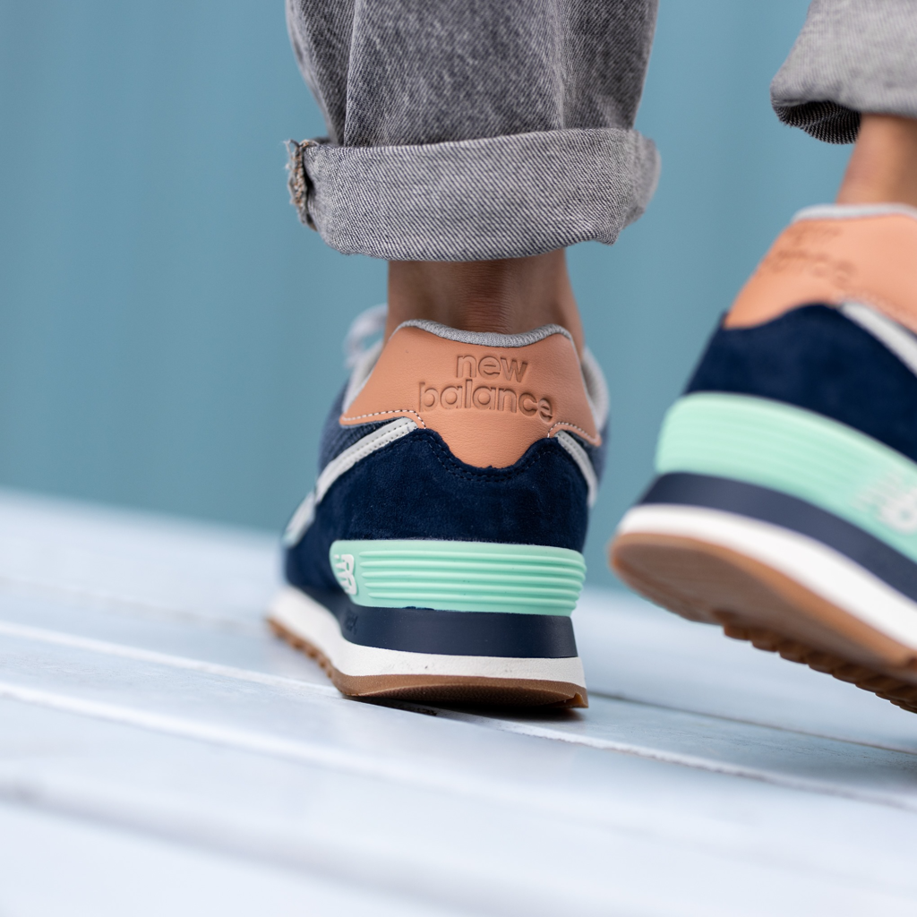 Giày New Balance Wmns 574 Beach 'Cruiser Navy' WL574BCM - Ảnh 7