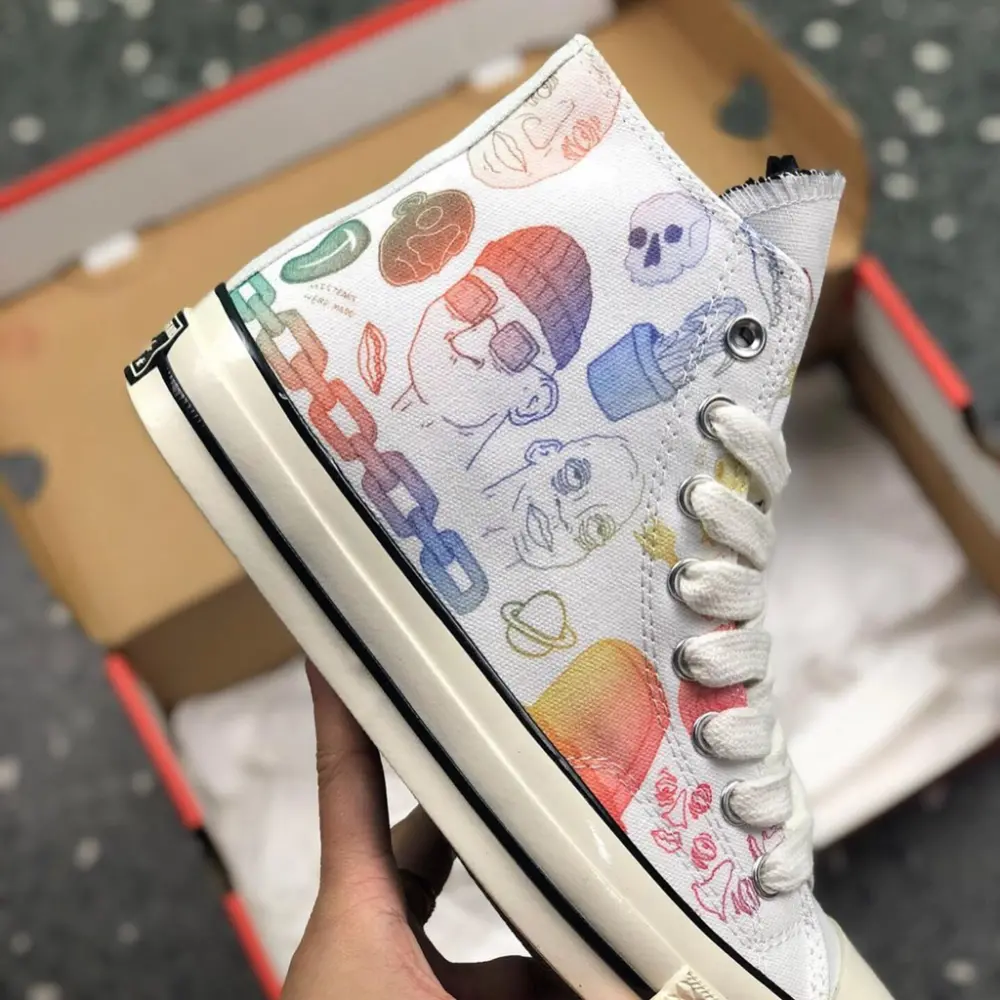 Giày Converse Tyler The Creator x Foot Locker x Chuck 70 'Artist Series' 164532C - Ảnh 4