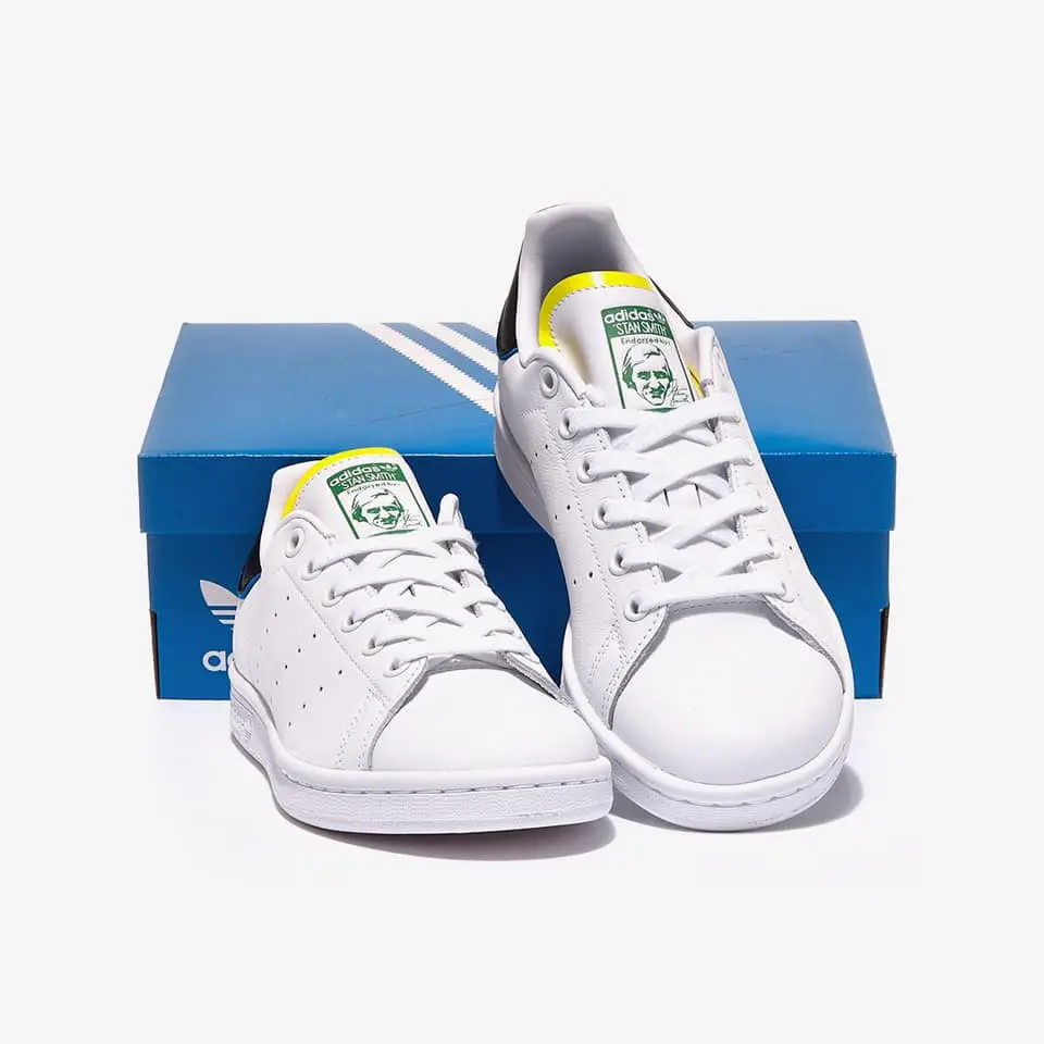 Giày Adidas Stan Smith 'Green Yellow' FY2357 - Ảnh 4