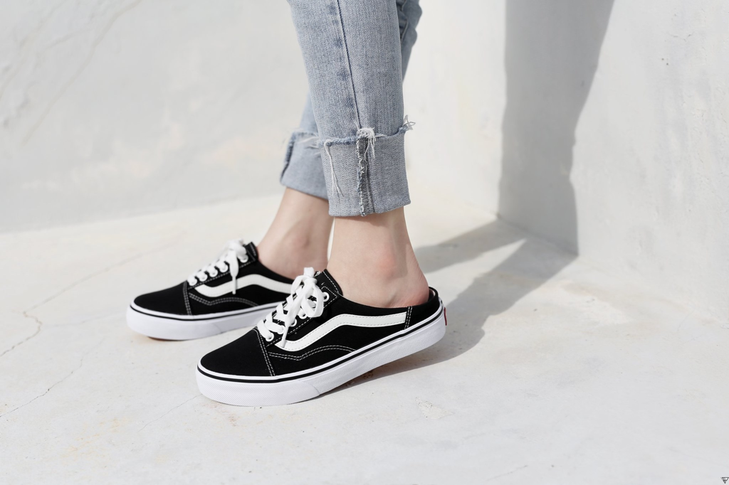 Giày Vans Old Skool Mule 'Black' VN0A3MUS6BT - Ảnh 6