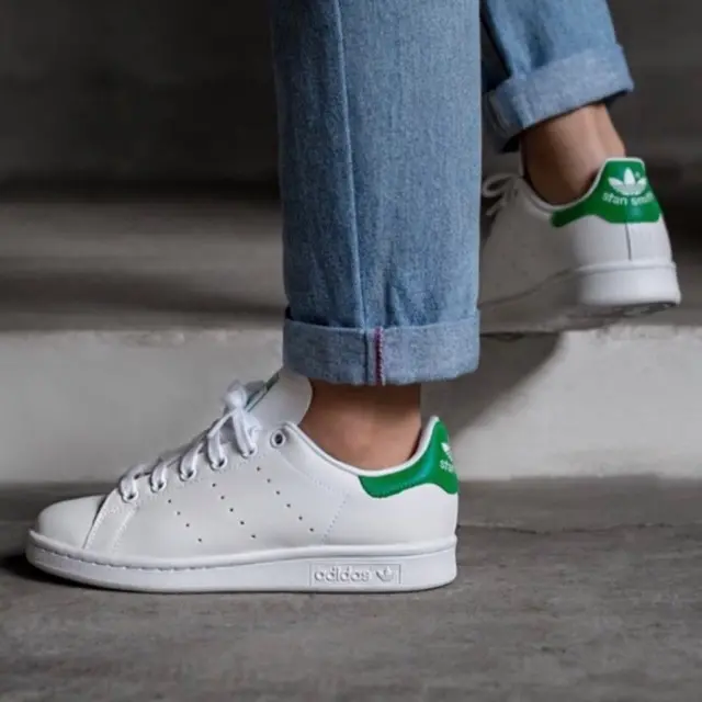 Giày Adidas Stan Smith White Green B24105 - Ảnh 6