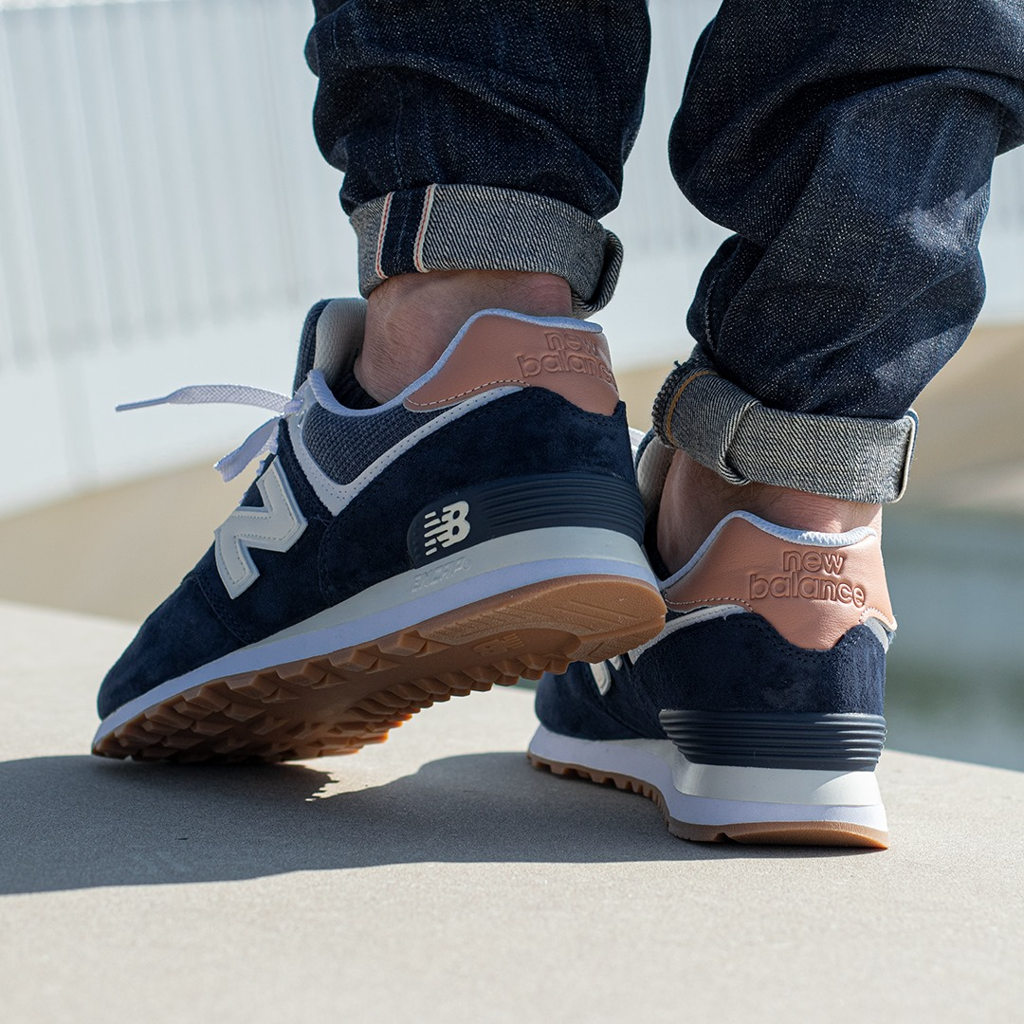 Giày New Balance 574 Natural Indigo Mahogany ML574TYA - Ảnh 5