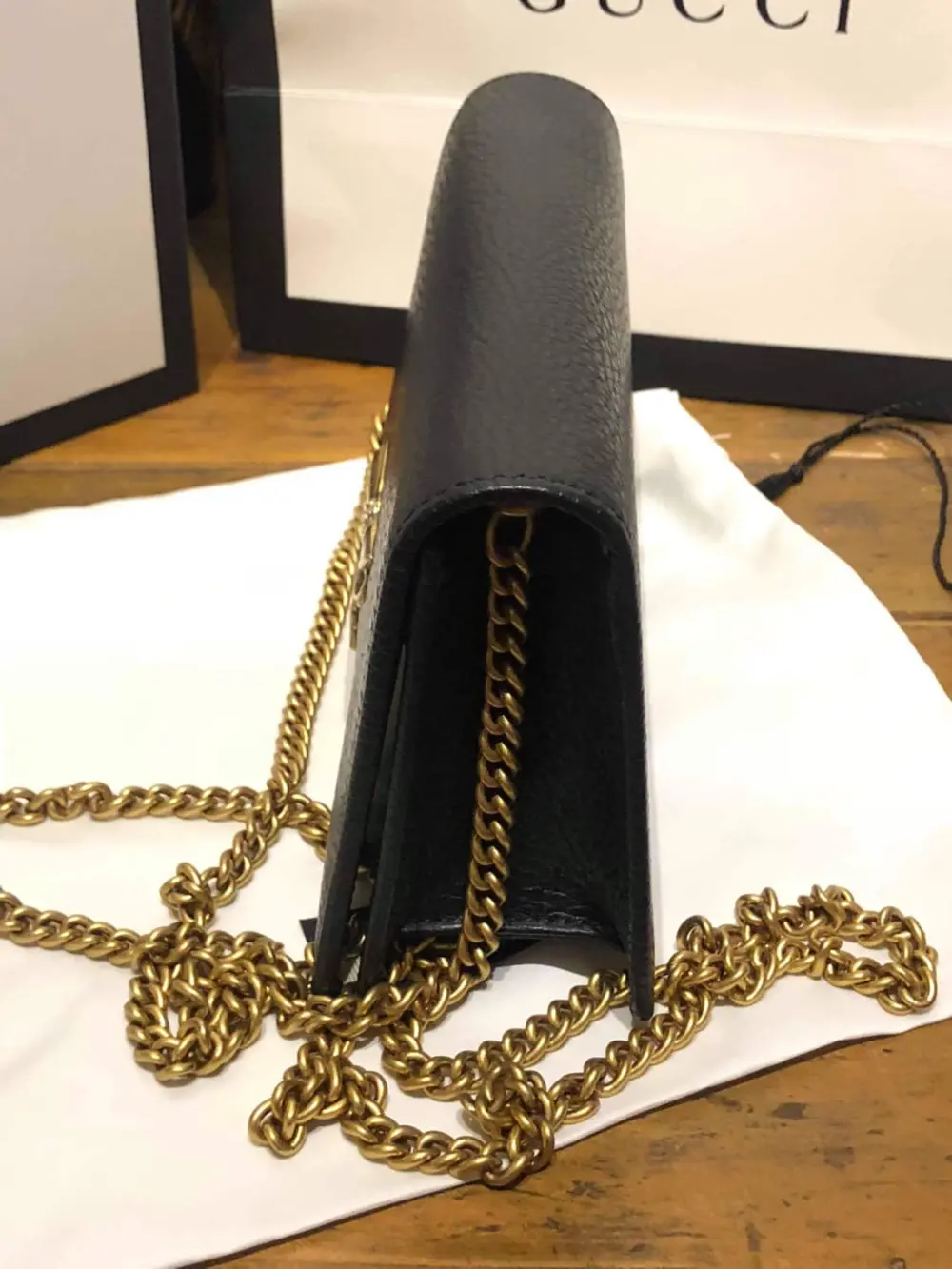 Túi Gucci Bow Mini Chain Shoulder Bag 524293 CAOXT 1163 - Ảnh 4