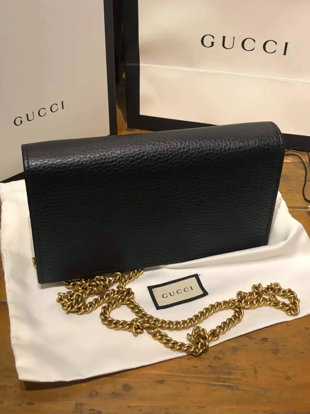 Túi Gucci Bow Mini Chain Shoulder Bag 524293 CAOXT 1163 - Ảnh 3