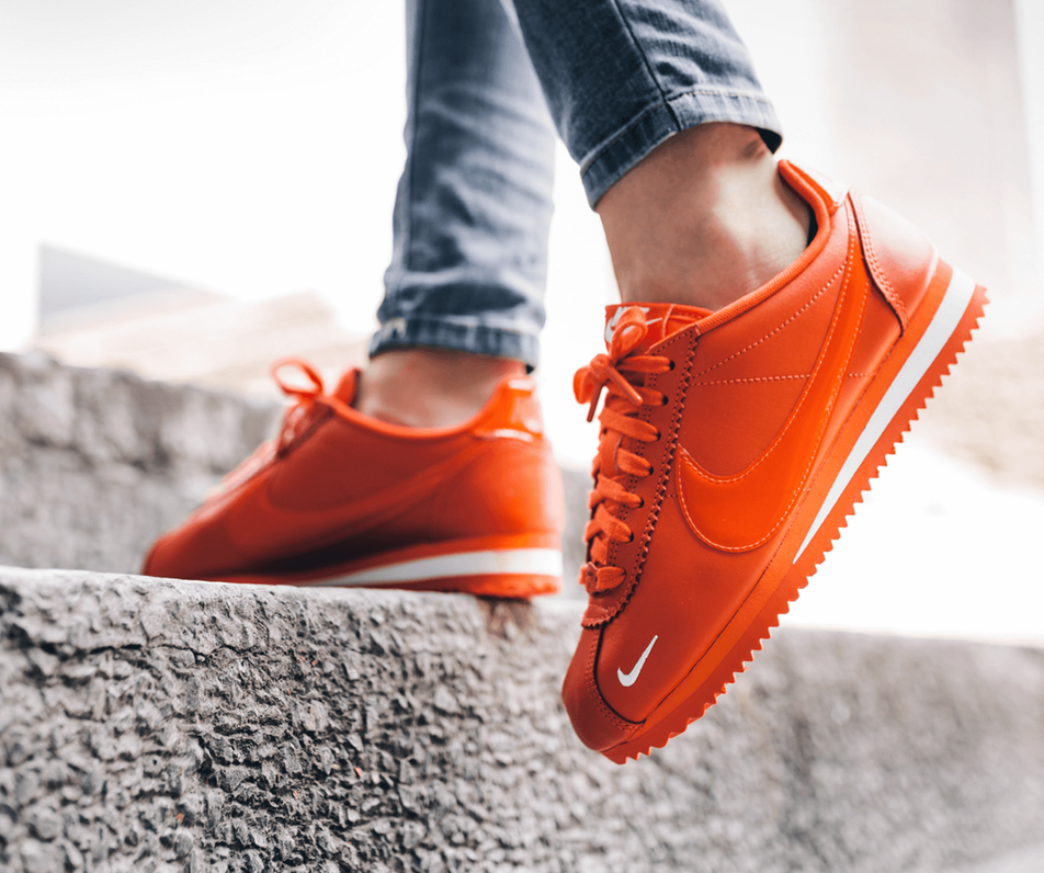 Giày Nike Wmns Classic Cortez Premium 'Team Orange' 905614-802 - Ảnh 4