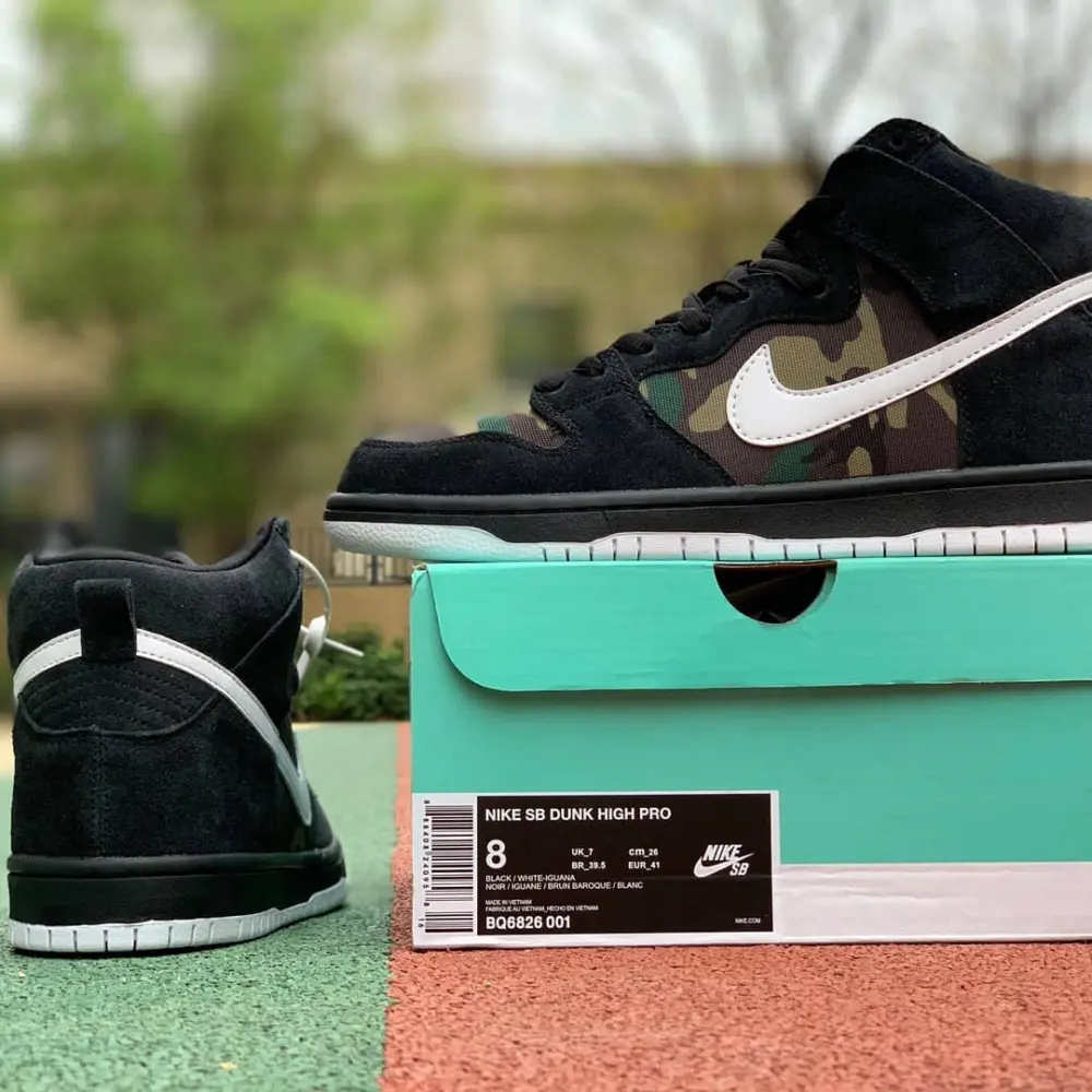 Giày Nike SB Dunk High SB 'Camo' BQ6826-001 - Ảnh 6