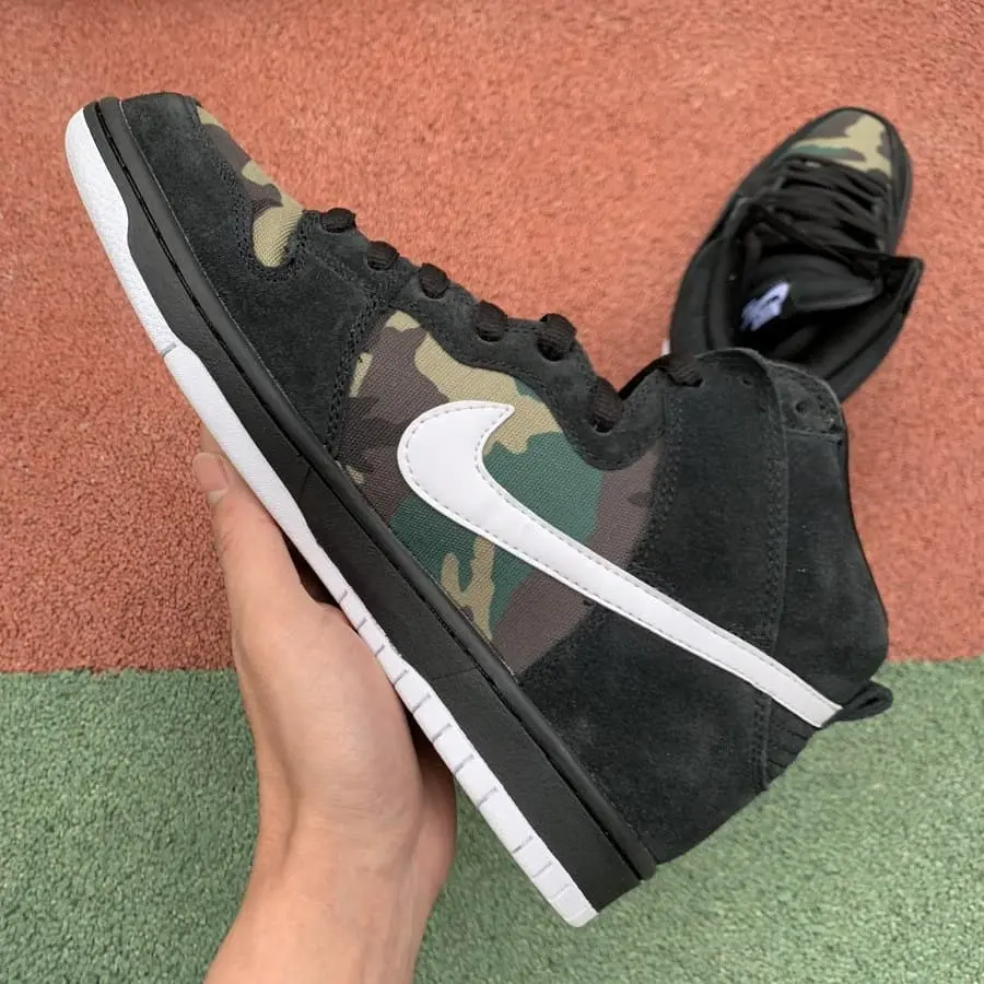 Giày Nike SB Dunk High SB 'Camo' BQ6826-001 - Ảnh 4