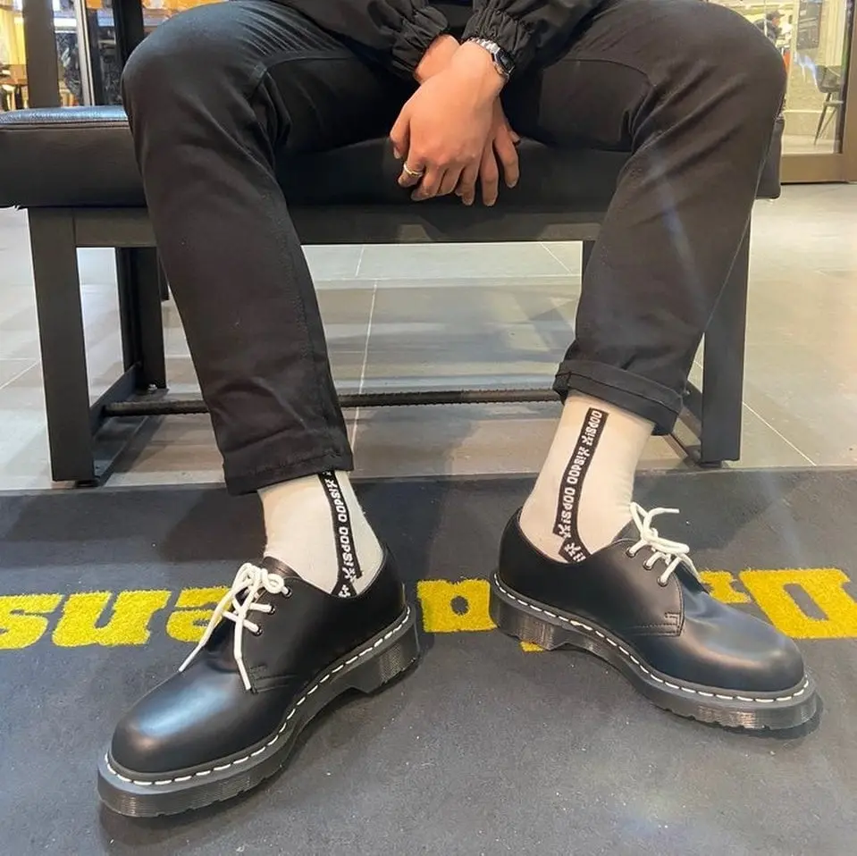Giày Dr.Martens 1461 Contrast Stitch Smooth Leather Oxford 24757001 - Ảnh 5
