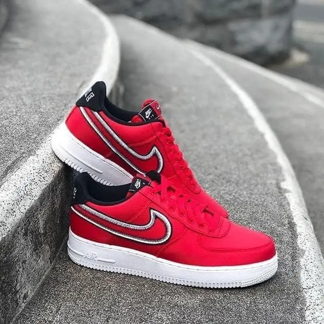 Giày Nike Air Force 1 Low 'Reverse Stitch Red' CD0886-600 - Ảnh 3