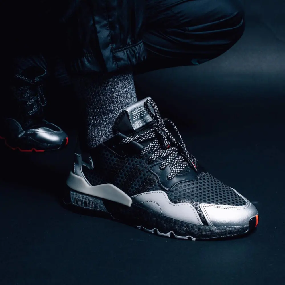 Alternative view of Giày Adidas Nite Jogger ‘Bar Code Graphic’ EF5407