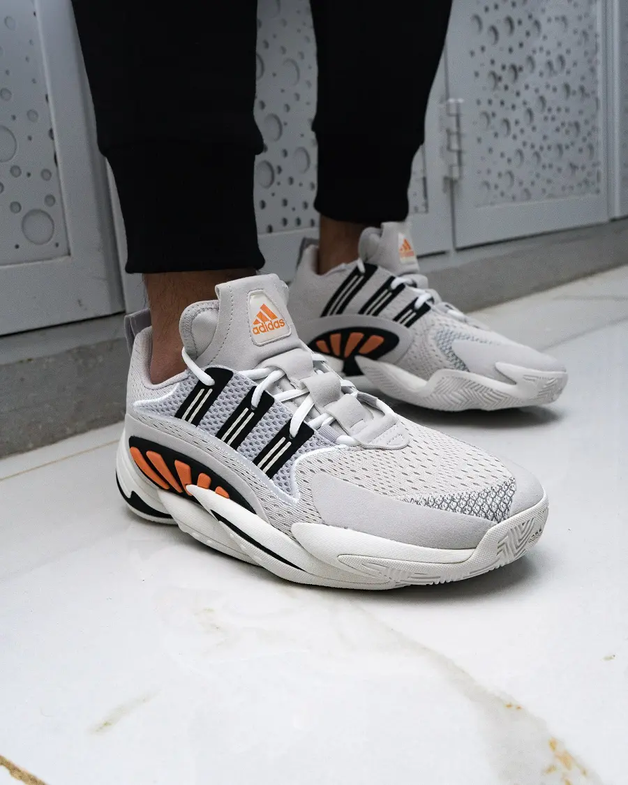 Alternative view of Giày Adidas Crazy BYW X 2.0 'Grey One Semi Coral' EE6011