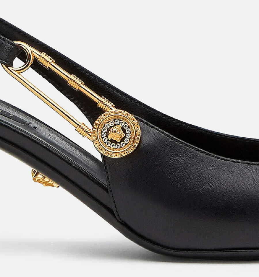 Giày Versace Safety Mid-Heel Pumps DST208H-DVT2P-D41OH - Ảnh 2