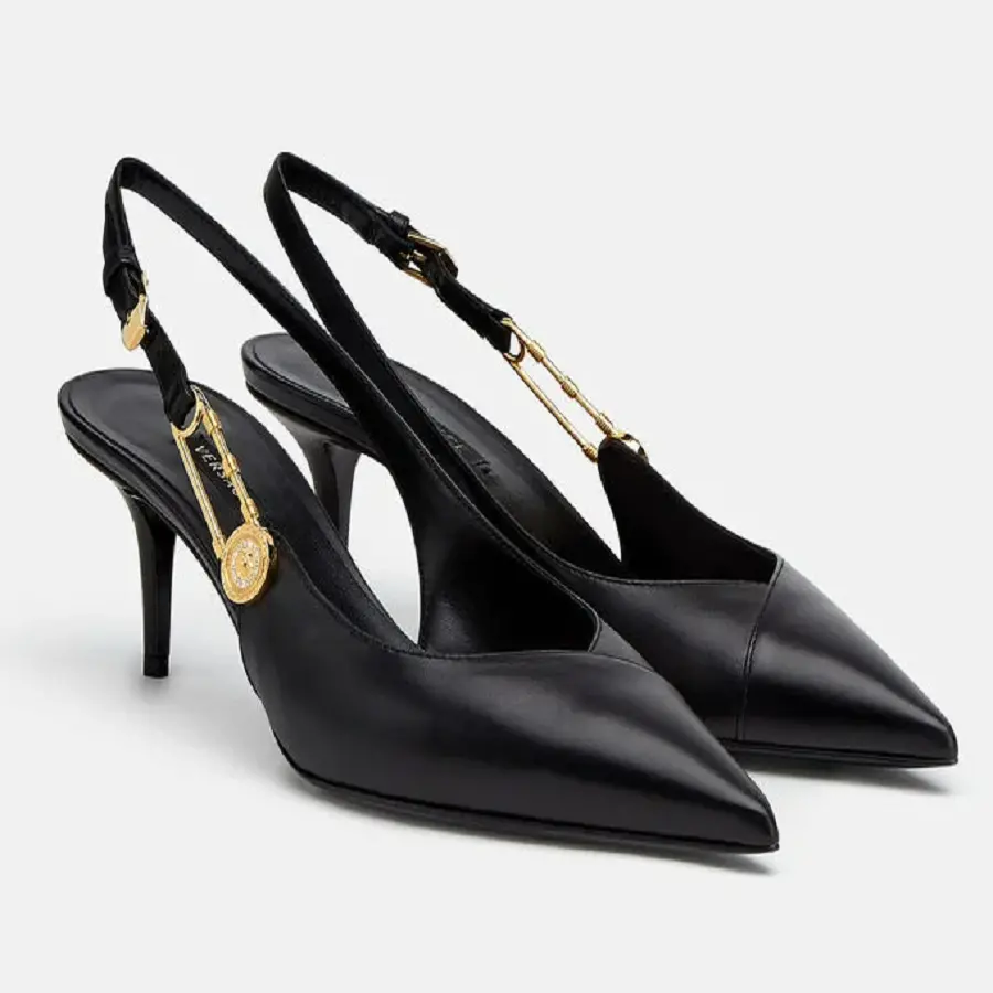 Giày Versace Safety Mid-Heel Pumps DST208H-DVT2P-D41OH - Ảnh 4