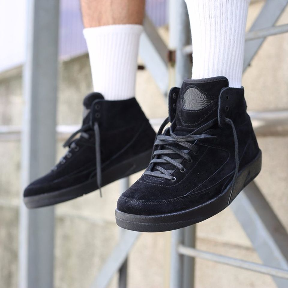 Giày Nike Air Jordan 2 Retro Deconstructed 'Tripple Black' 897521-010 - Ảnh 4