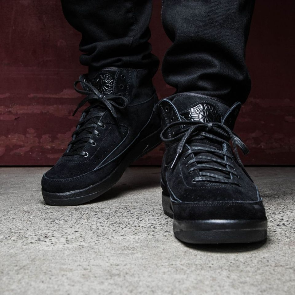 Giày Nike Air Jordan 2 Retro Deconstructed 'Tripple Black' 897521-010 - Ảnh 5