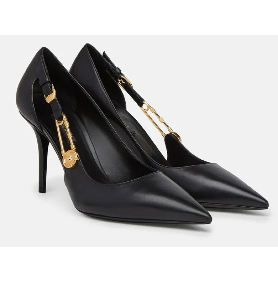 Giày Versace Safety Pin Leather DST477M-DVT2P-D41OH - Ảnh 3