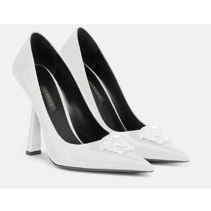 Giày Versace La Medusa Naplak Pumps DST625O-D1VE-1W040 - Ảnh 4