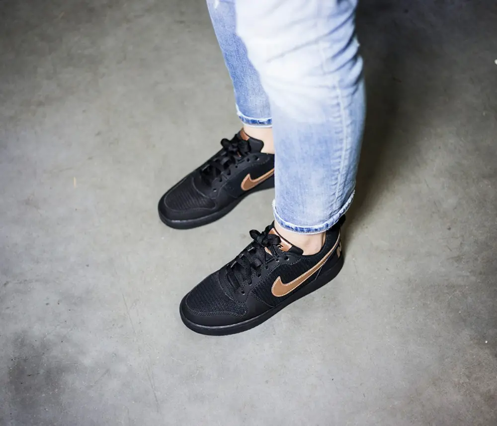 Giày Nike Court Borough Low Black Gold 861533-002 - Ảnh 3