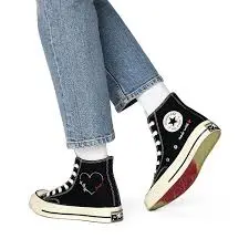 Alternative view of Giày Converse Chuck 70 High 'Valentine's Day - Black' 171118C