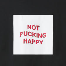 Áo Anti Social Social Club Not Fucking Happy Black Tee - Ảnh 3