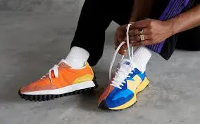 Giày New Balance 327 Marine Blue Orange MS327LAA - Ảnh 7