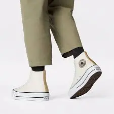 Alternative view of Giày Converse Wmns Chuck Taylor All Star Platform High 'Anodized Metals Egret' 570452C