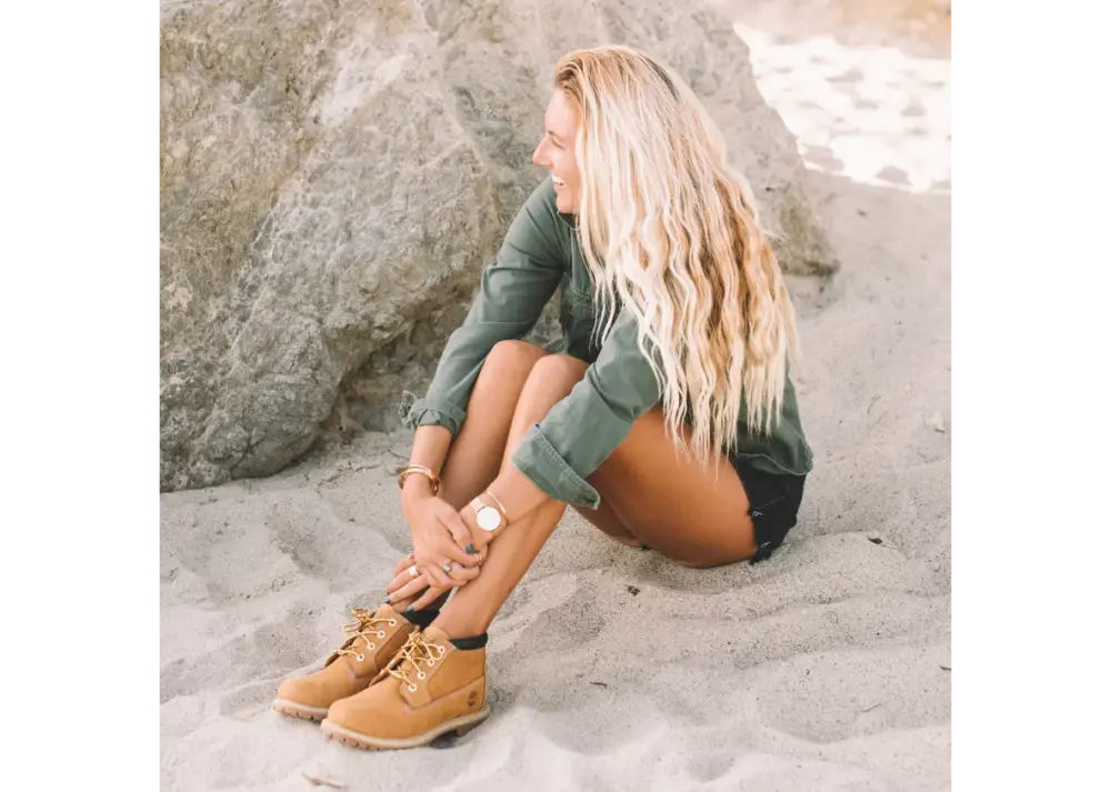 Giày Timberland Waterproof Chukka 'Wheat' TB02306124 - Ảnh 4