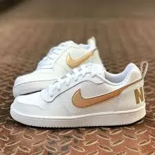 Giày Nike Court Borought Low EP GS 'White Gold' BV0745-100 - Ảnh 4