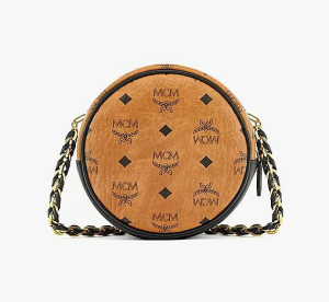 Alternative view of Túi MCM Tambourine Crossbody in Gold Studded Visetos MWRCSVI02CO001