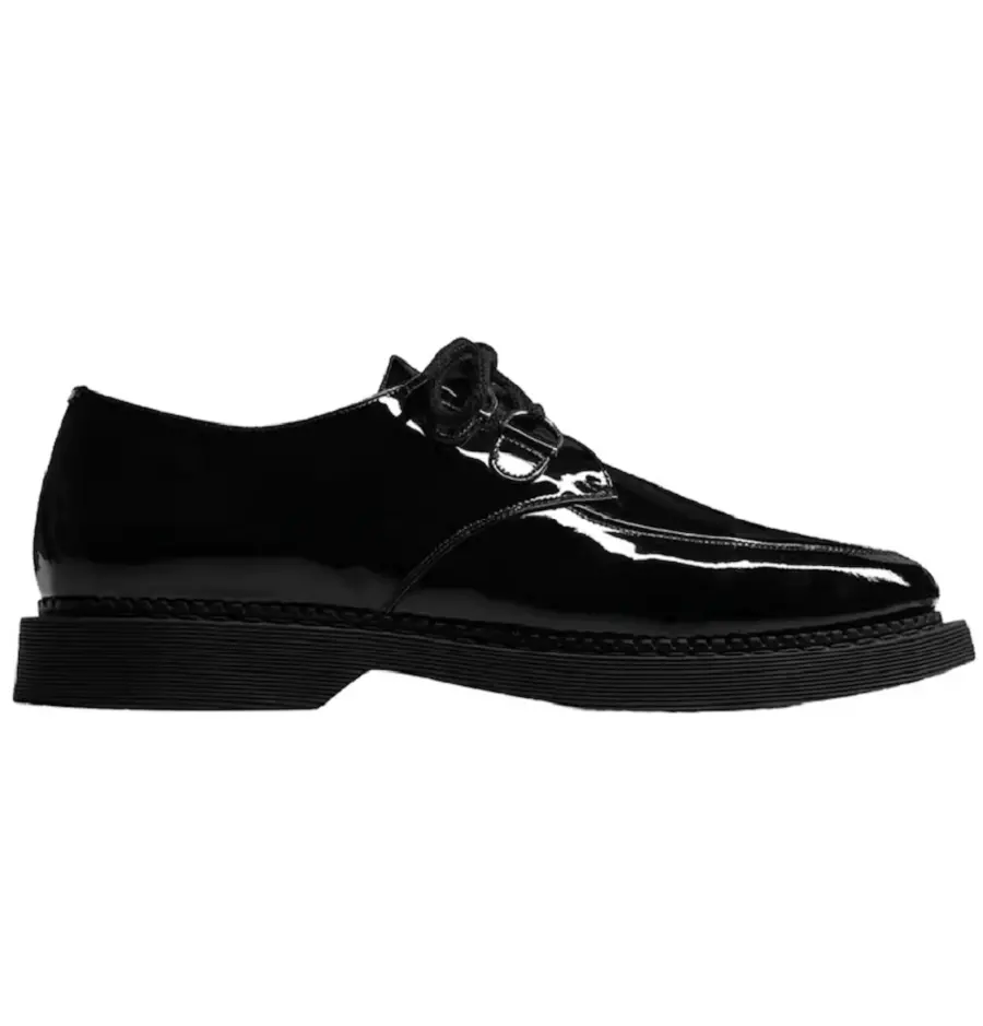 Giày Saint Laurent Teddy Derbies In Patent Leather 'Black' 6688911TV001000
