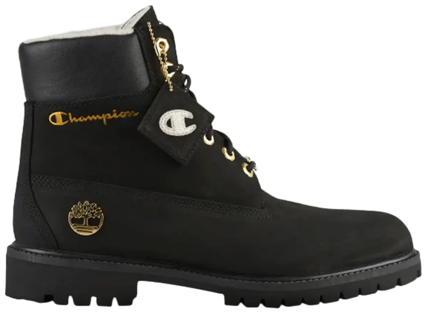 Giày Timberland Champion x 6 Inch Premium WP Warm Lined 'Black' TB0A1UD3-001