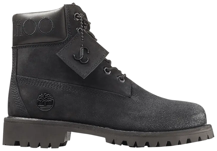 Giày Timberland Jimmy Choo x 6 Inch Premium Boot 'Black Glitter' TB0A2ETQ-001