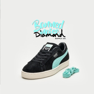 Alternative view of Giày Puma Suede Diamond Supply Co. 'Black Diamond Blue' 365650-01