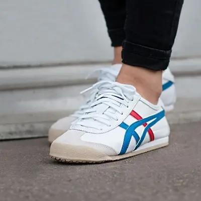 Giày Onitsuka Tiger Mexico 66 'White Blue' DL408-0146 - Ảnh 4