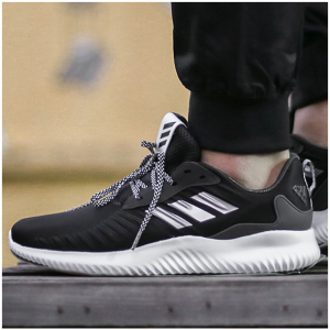 Alternative view of Giày Adidas AlphaBounce RC Arufabaunsu 'Core Black Silver Metalic Grey' DA9768