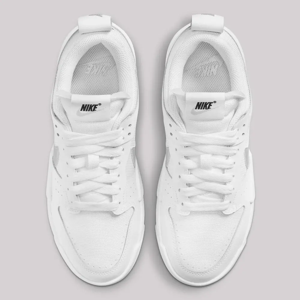 Giày Nike Wmns Dunk Low Disrupt 'White Metallic Silver' DJ6226-100 - Ảnh 6