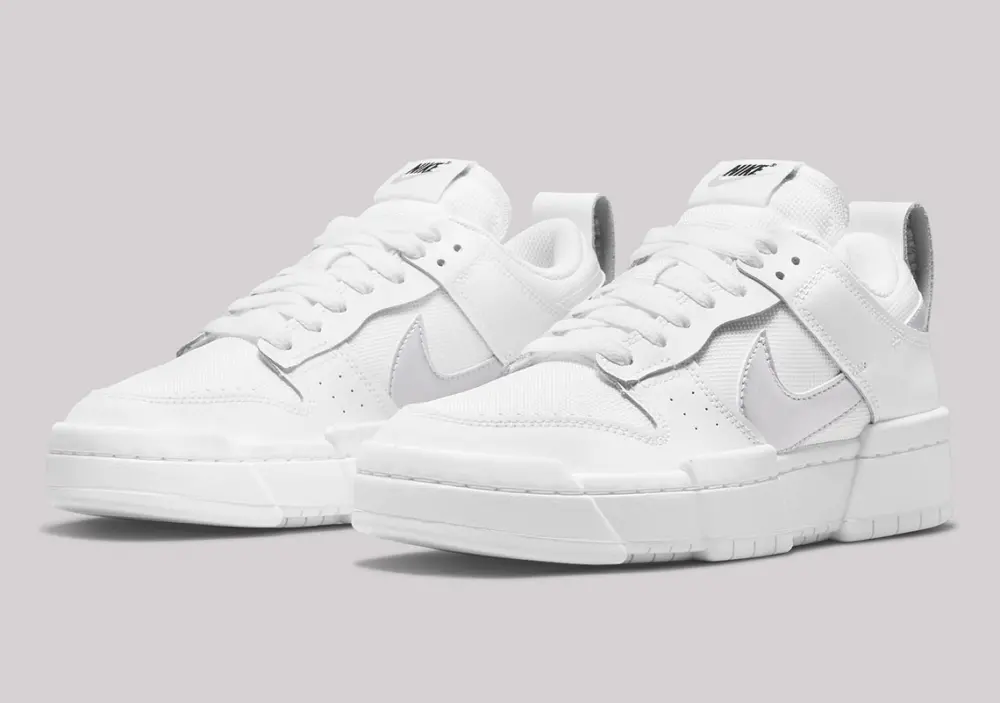 Giày Nike Wmns Dunk Low Disrupt 'White Metallic Silver' DJ6226-100 - Ảnh 4