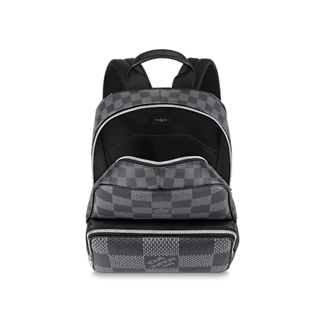 Balo Louis Vuitton Campus Backpack Damier Graphite N50009 - Ảnh 3