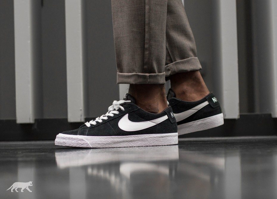 Giày Nike SB Blazer Zoom Low 'Black' 864347-019 - Ảnh 4