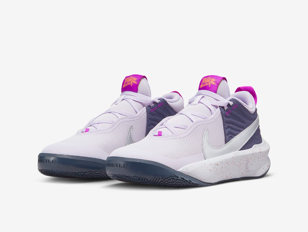 Giày Nike Team Hustle D10 'Barely Grape' DQ8375-500 - Ảnh 3