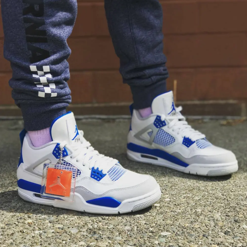 Giày Nike Air Jordan 4 Retro 'Military Blue' 2012 308497-105 - Ảnh 5