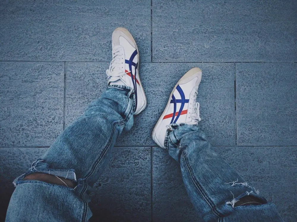 Giày Onitsuka Tiger Mexico 66 'White Blue' DL408-0146 - Ảnh 10