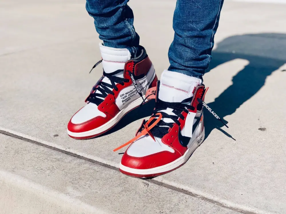 Giày Nike Off-White x Air Jordan 1 Retro High OG 'Chicago' AA3834-101 - Ảnh 5