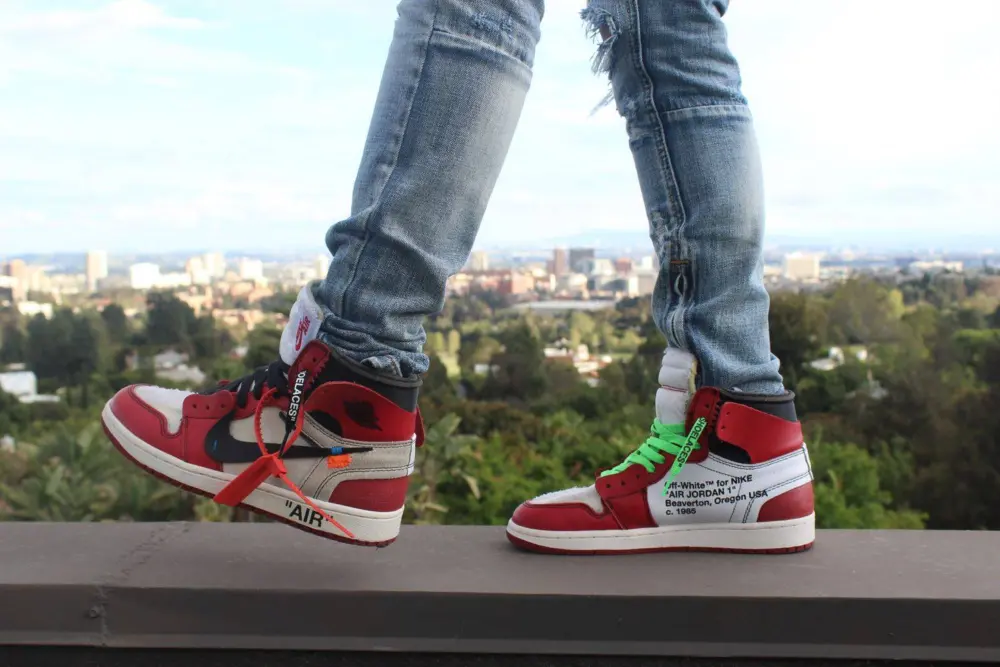 Giày Nike Off-White x Air Jordan 1 Retro High OG 'Chicago' AA3834-101 - Ảnh 4