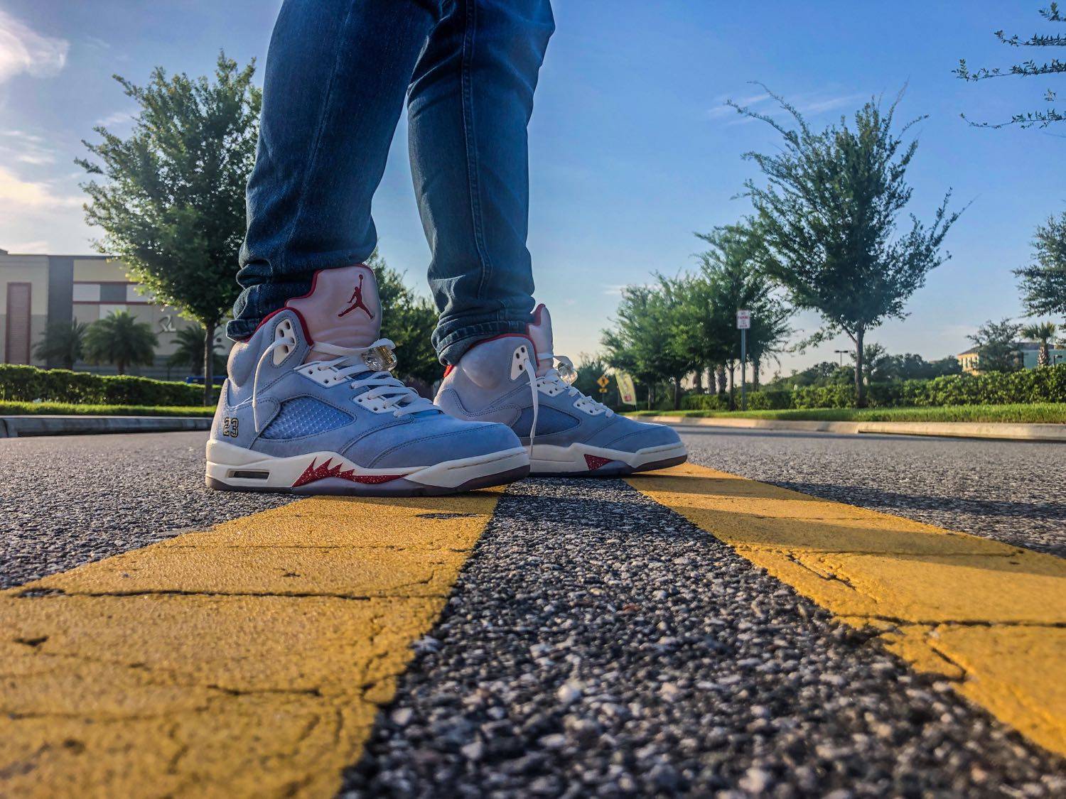 Giày Trophy Room x Air Jordan 5 Retro 'Ice Blue' CI1899-400 - Ảnh 4