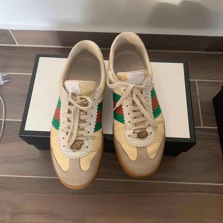 Giày Gucci G74 Web Low 'Oatmeal' 624486-0PV20-9560 - Ảnh 3