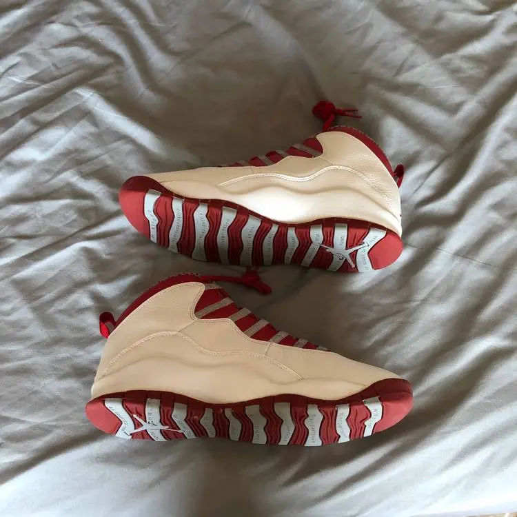 Giày Nike Air Jordan 10 Retro 'Red Steel' 2005 310805-161 - Ảnh 6