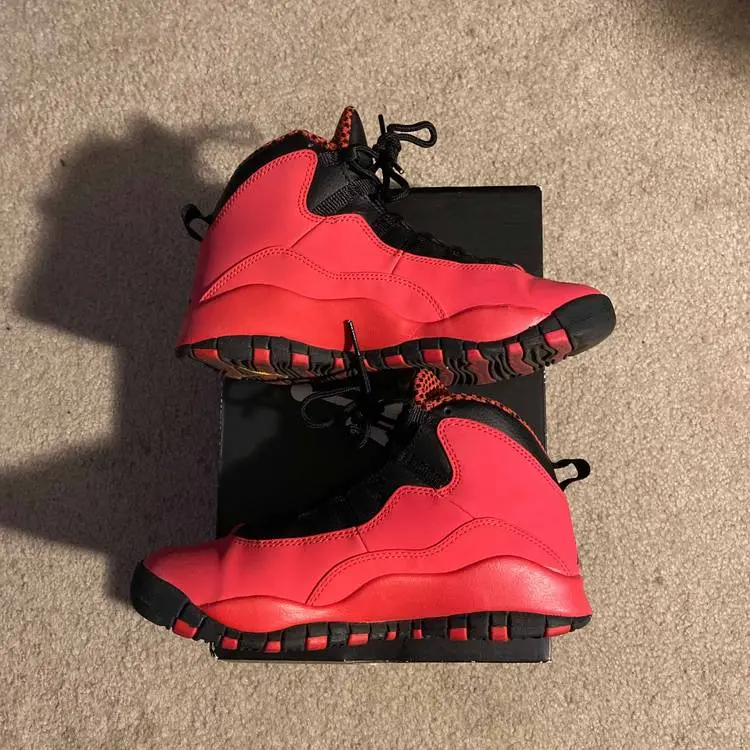 Giày Nike Air Jordan 10 Retro GG 'Fusion Red' 487211-605 - Ảnh 6