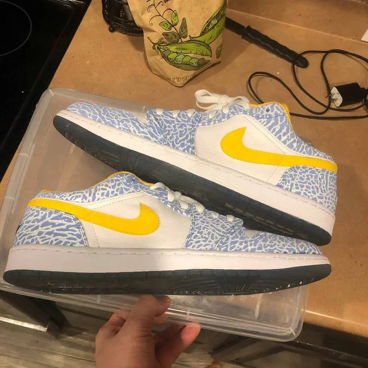 Giày Nike Air Jordan 1 Retro Low 'West Coast' 309192-172 - Ảnh 4