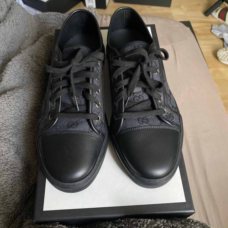 Giày Gucci GG Canvas Low 'Grey Black' 426189-KQWM0-1948 - Ảnh 4